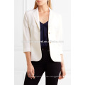 Iovry Stretch Wollmischung Blazer OEM / ODM Herstellung Großhandel Mode Frauen Bekleidung (TA7005J)